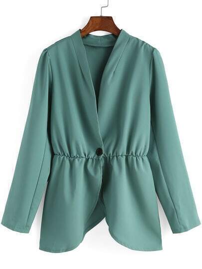Blazer con scollo a V verde