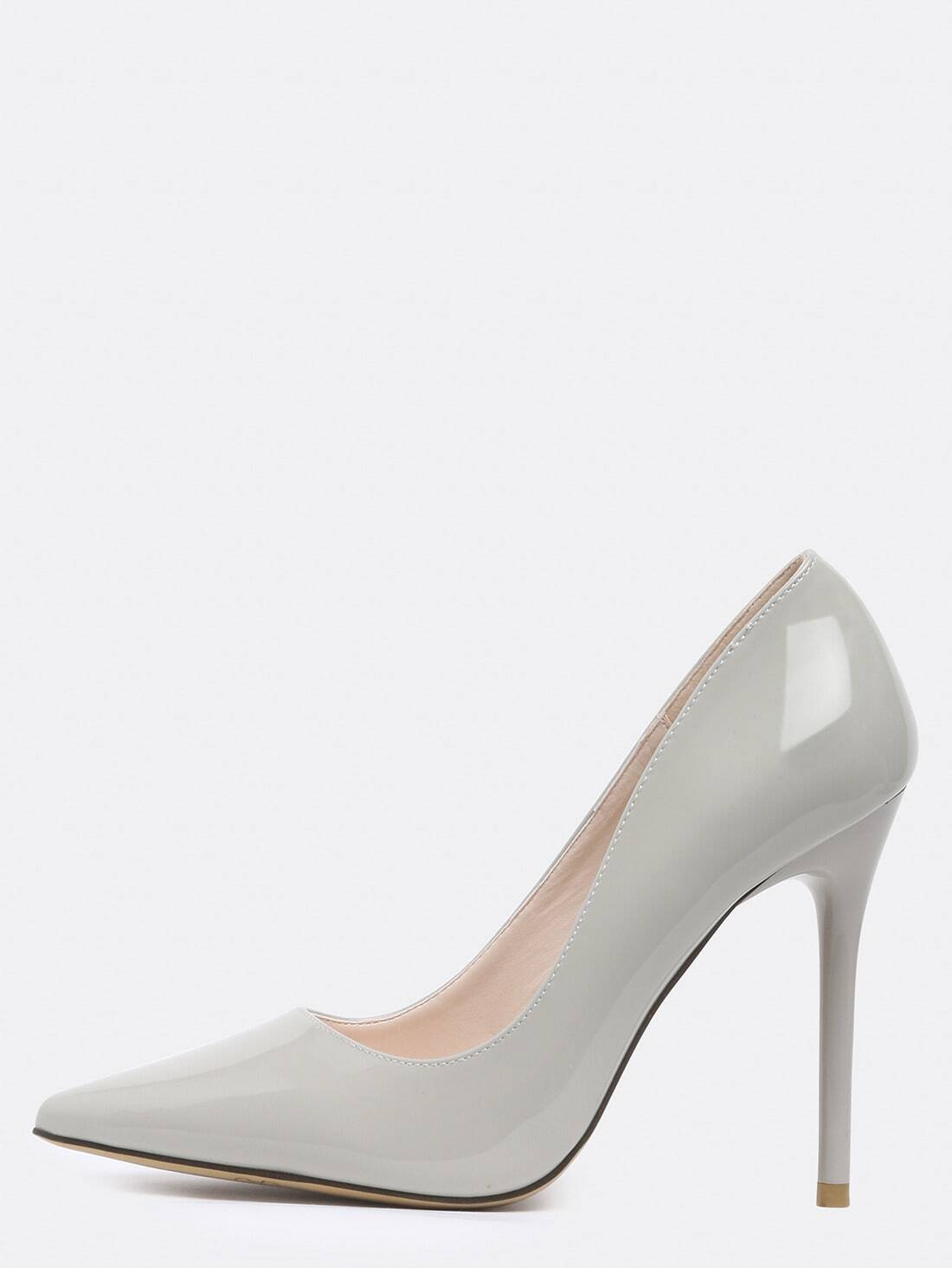 grey high heel pumps grey point toe high stiletto heel pumps shein sheinside grey high heel pumps grey point toe high stiletto heel pumps shein sheinside