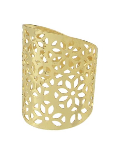 bague motif fleur