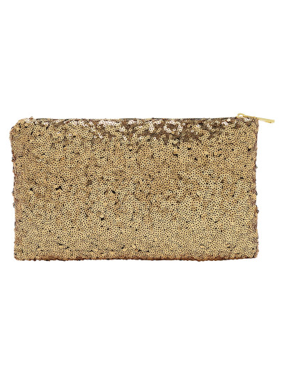 sac à main avec paillettes -or