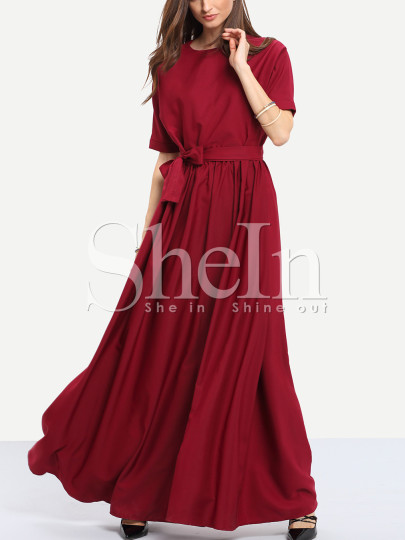 Tie Waist Maxi Dress