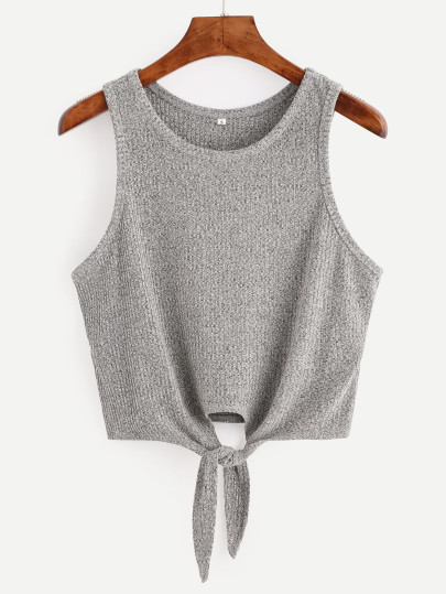 Top casual tank -gris