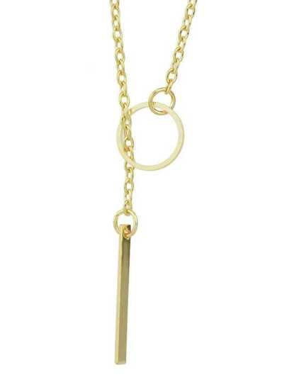 Gold Hole In One Necklace