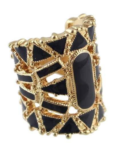 bague creux -Noir