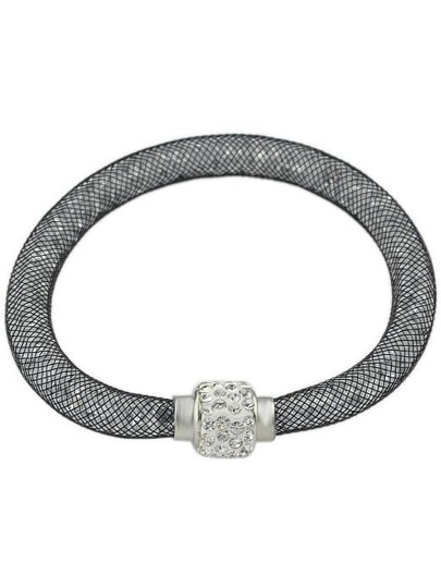 Bracelet incrusté de diamant -gris