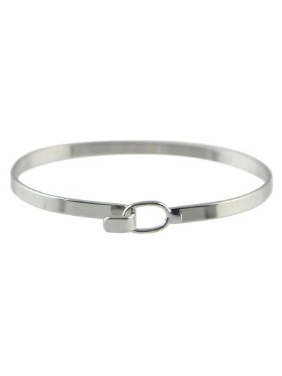 Silver Plated Simple Thin Bracelet