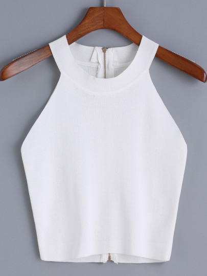 top halter cremallera-blanco