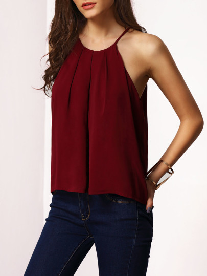 Lace-up Cami Top