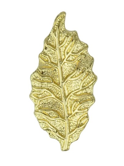Broche forme de feuillage -doré