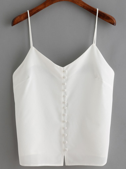 Split Buttons Cami Top
