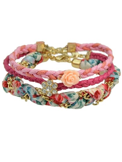 Armband Set mit Strass besetzt