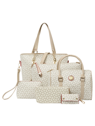 Set de bolso estampado faux cuero