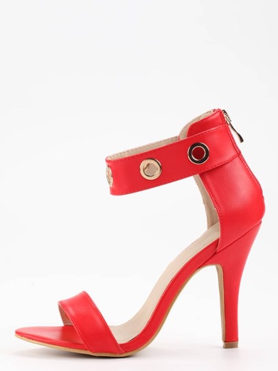 Sandales design simple - rouge
