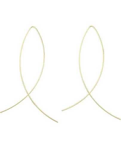 Gold Plated Stick Earrings
