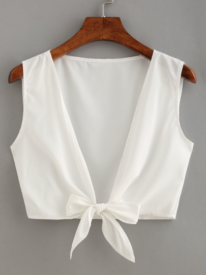 Crop Top con lazo frontal
