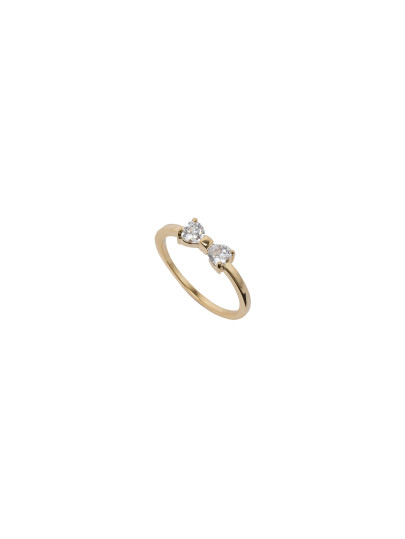 Anillo con forma de lazo circón