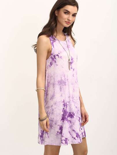 Robe imprimée sans manche