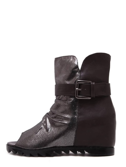 Botines de cuña casual tobillo