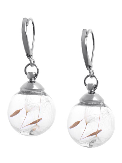 Glass Globe Drop Earrings