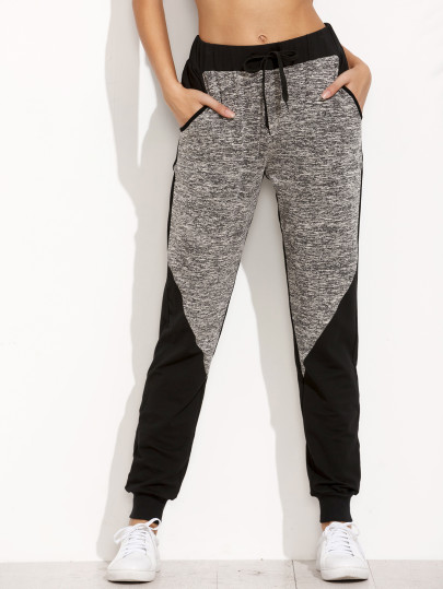 Joggings bicolore avec poches