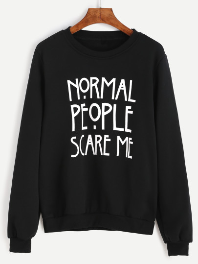 Letter Print Sweatshirt