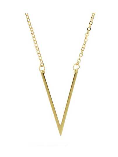 Collier à chaîne avec pendentif - doré