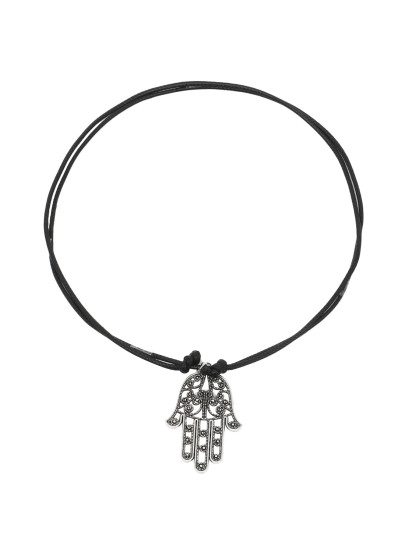 Collar mano de fátima - plata