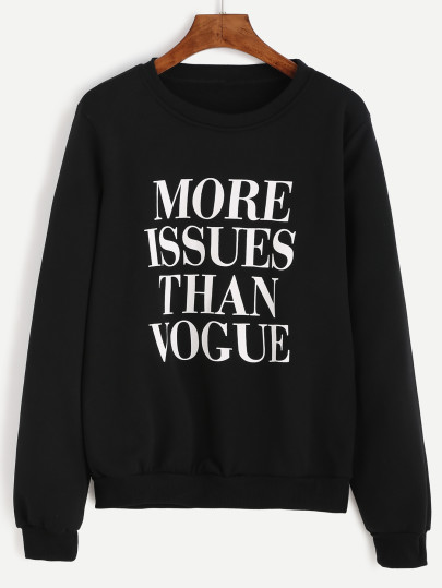 Letter Print Sweatshirt