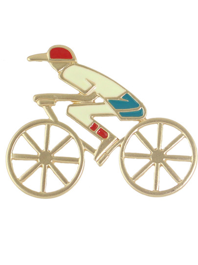 Модная брошь с эмалью"Cute Bike "
