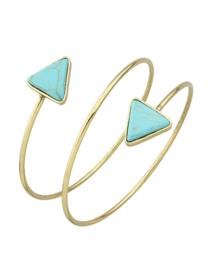 Antique New Imitation Turquoise Cuff Upper Arm Bracelet For Women