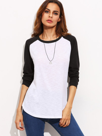 Contrast Front And Back Tee
