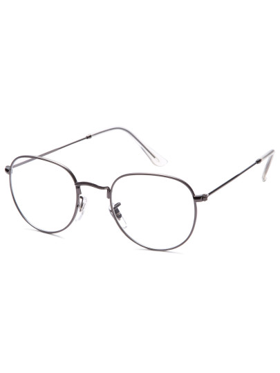 Dark Grey Frame Clear Lens Glasses
