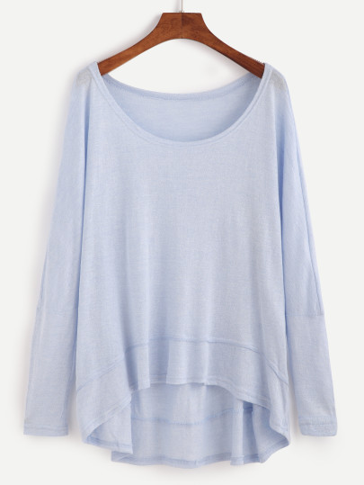 Camiseta asimétrica - azul