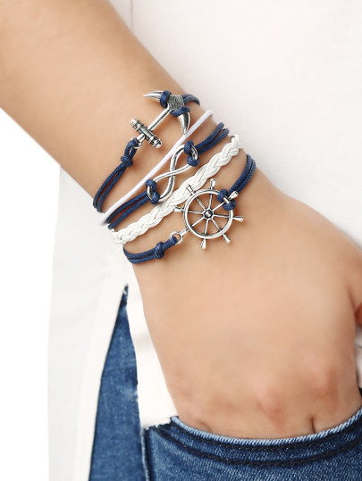 bracelet motif ancre