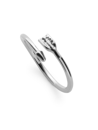 Bague en forme de flèche - argenté