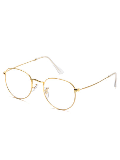 Gafas con diseño simple - dorado