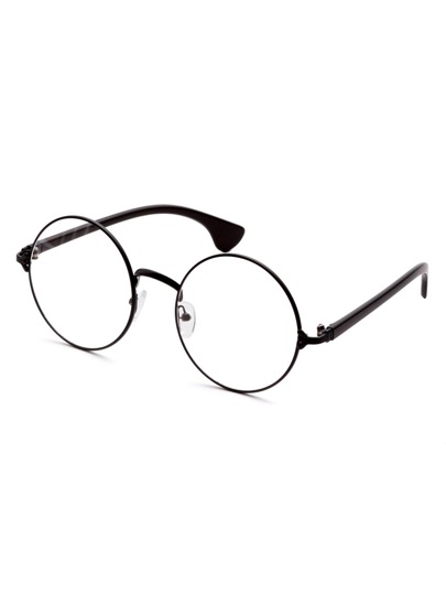 Gafas de sol marco negro con lentes transparente