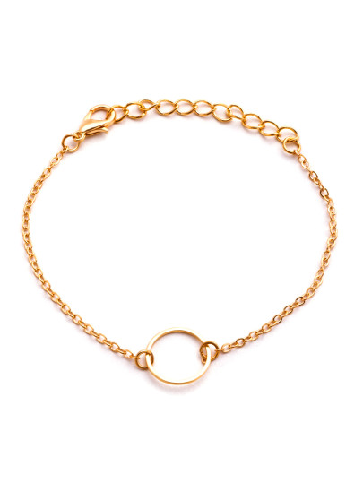 Bracelet en chaîne creux - doré