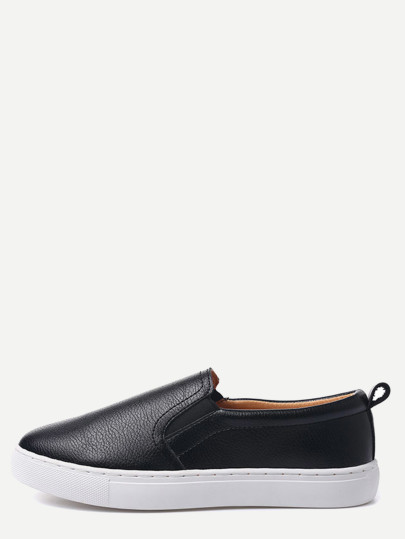 Zapatillas de deporte de PU - negro