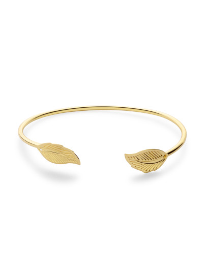 Blatt-Verpackungs-Armband-vergoldert