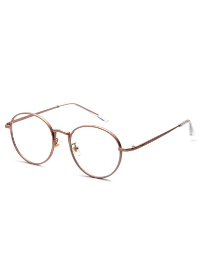 Rose Gold Delicate Frame Clear Lens Glasses