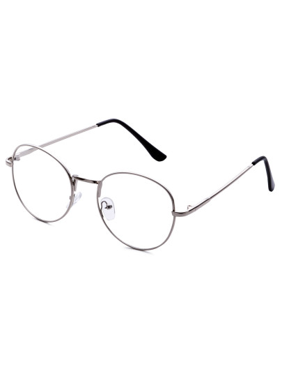 Lunettes de soleil monture argenté antique verre transparent