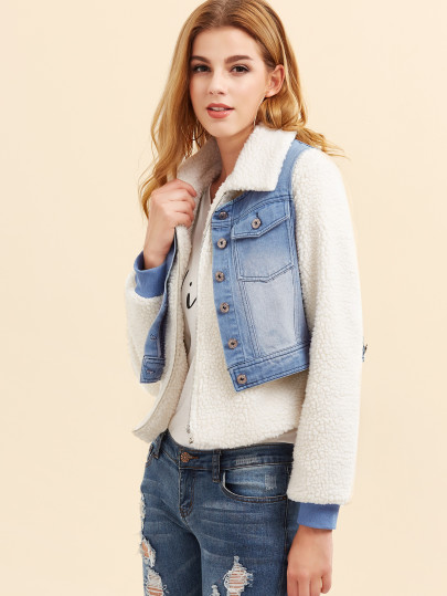 Jacke mit Weste-weiß