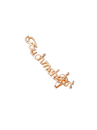 Stylish Gold Letter Stud Earrings