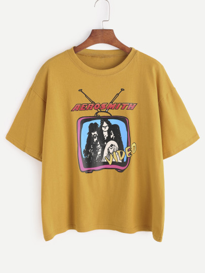 Cartoon Print Tee