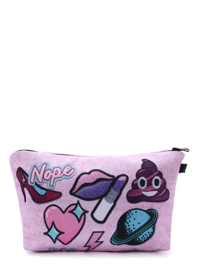 Rosa Lip Patch sacchetto di trucco