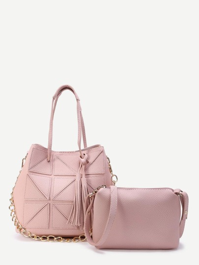Tote acolchado con bandolera