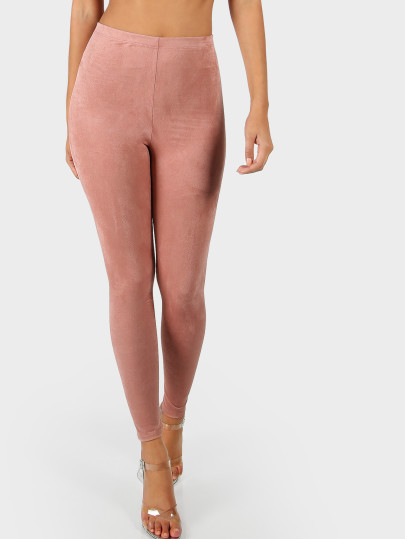 Leggins de ante de cintura alta