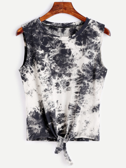 Tie Dye Узел Передняя верхняя часть бака