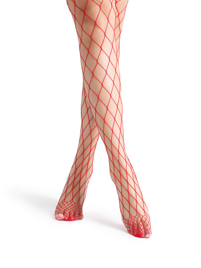 Red Sexy Fishnet Stockings